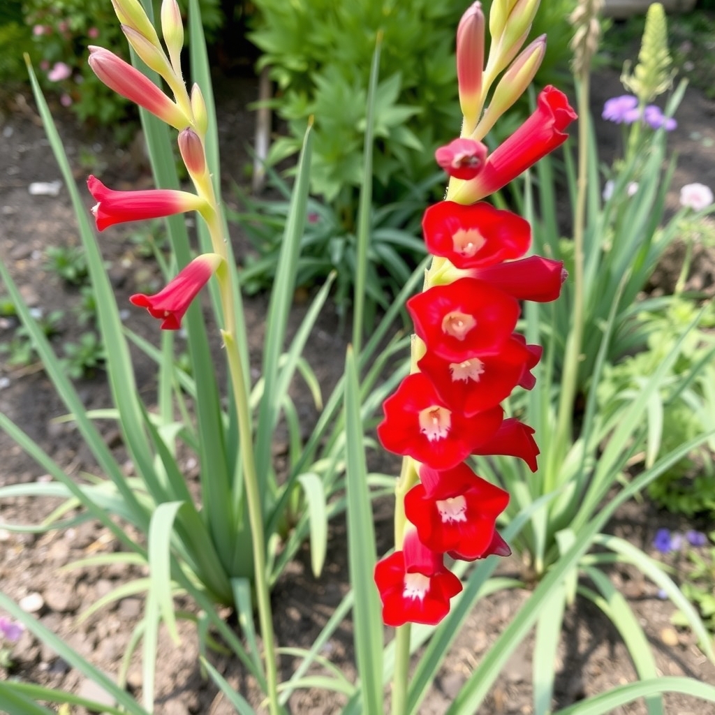 Gladiolus ramosus 'Vulcano'
