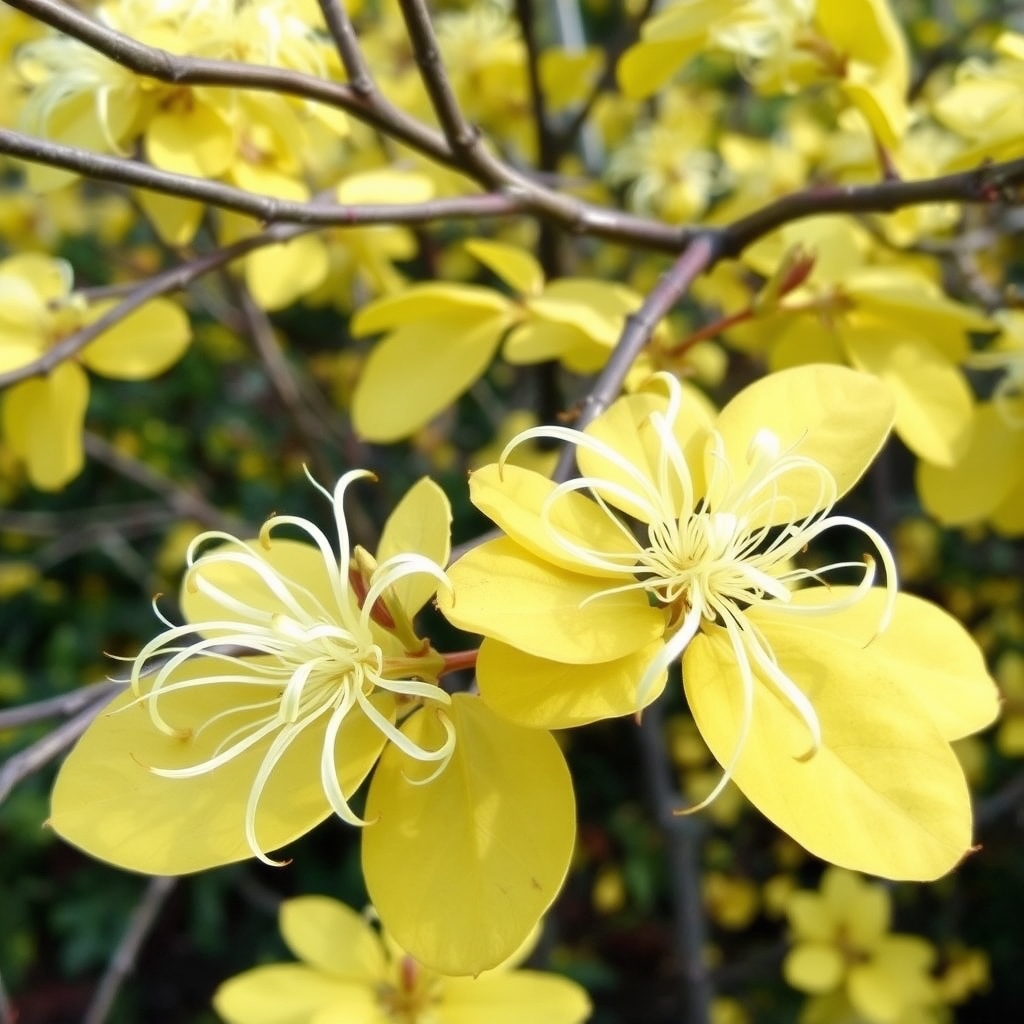 Hamamelis × intermedia Pallida