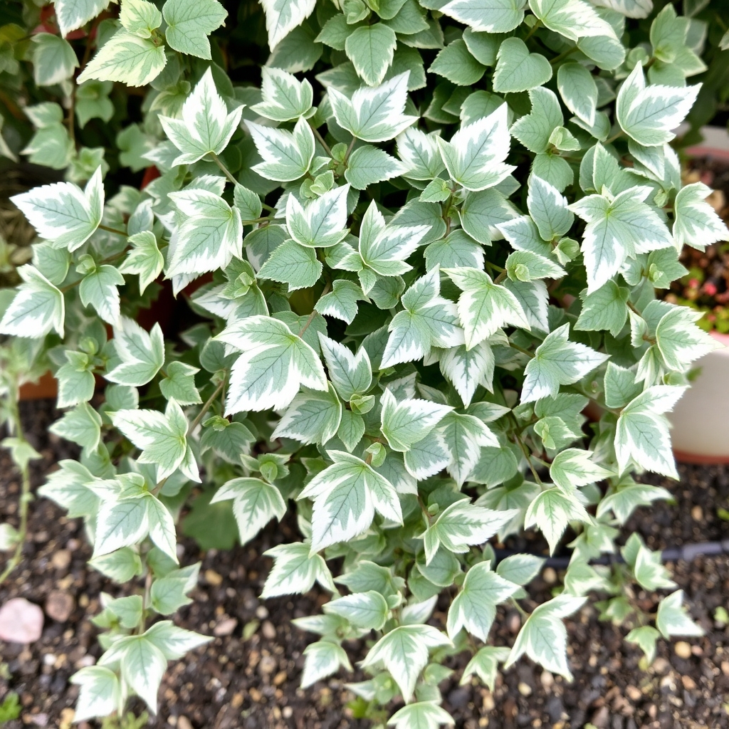 Ivy Hedera Trailing Silver Plant in Evergreen Garden Foliage