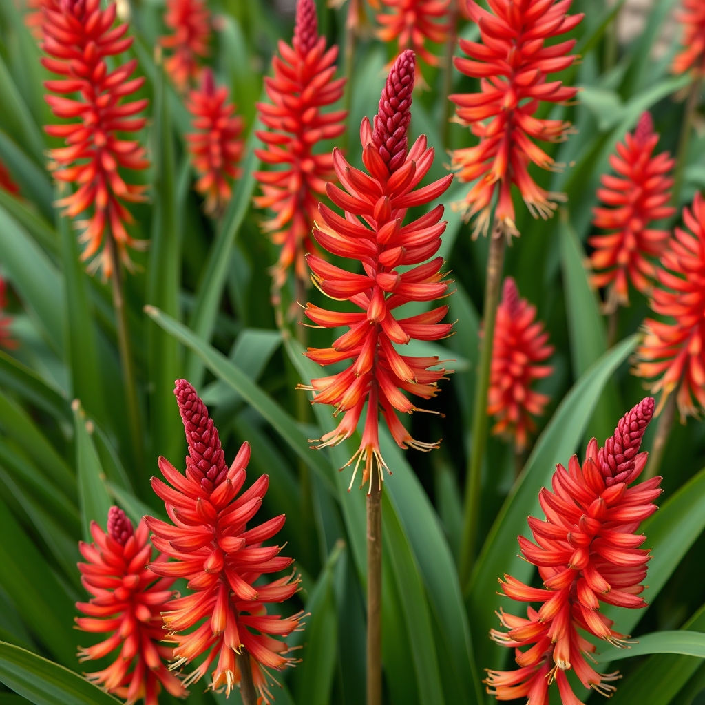 Hedychium aurantiacum ‘Newbury Rain Forest Red’