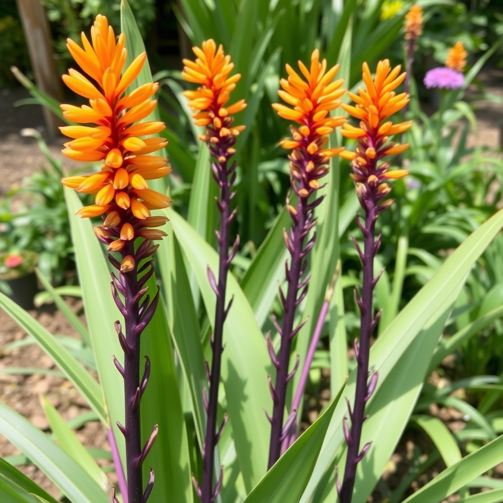 Hedychium aurantiacum ‘Purple Stem’