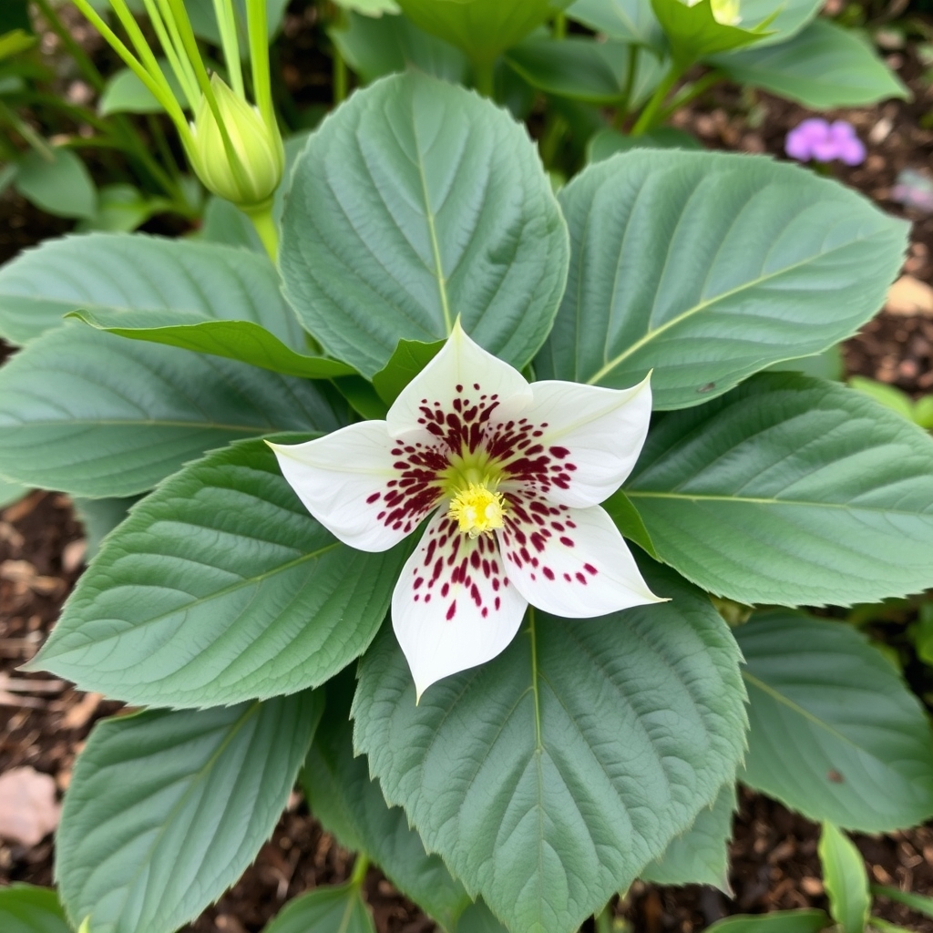 Helleborus orientalis white spotted single