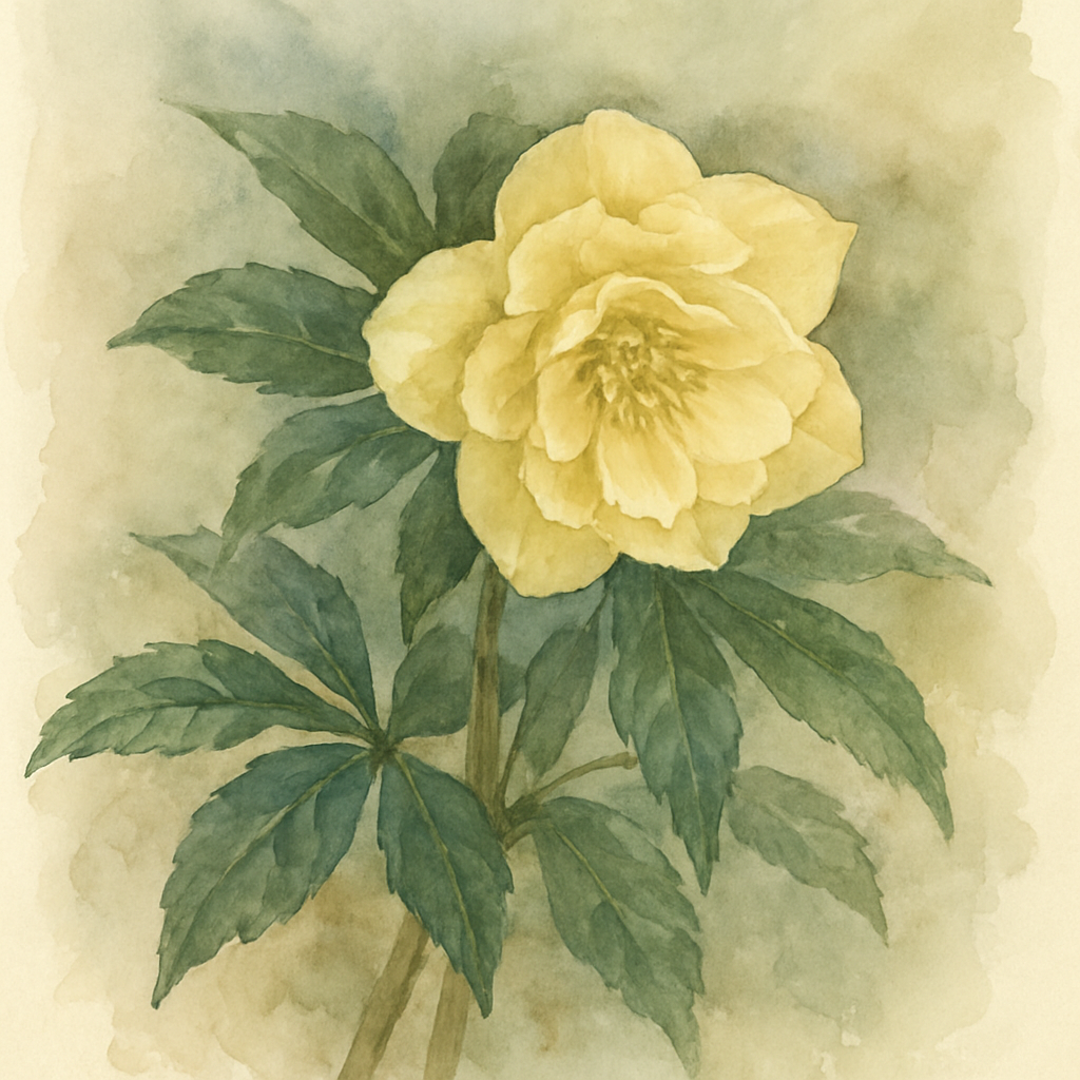 Helleborus orientalis yellow double