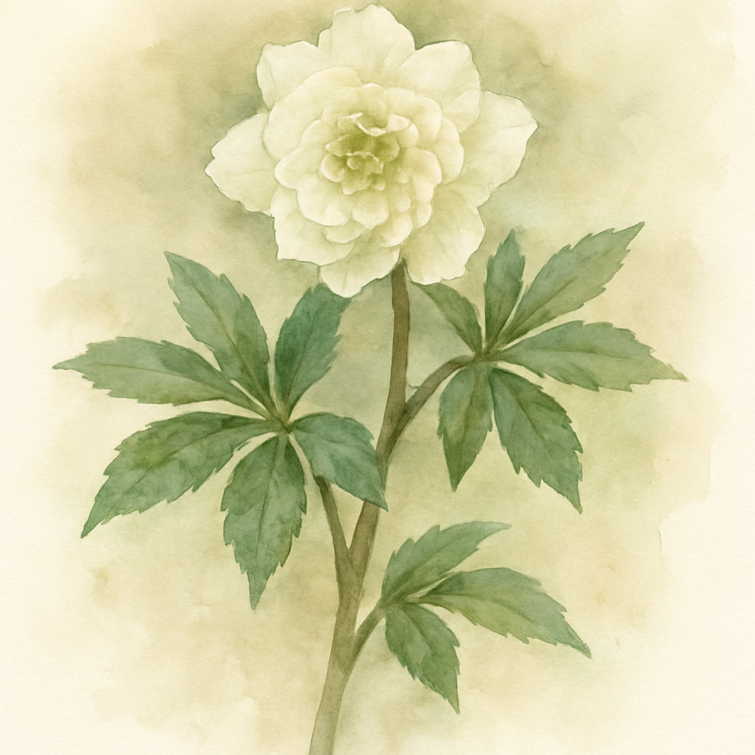 Helleborus x hybridus (Ashwood Evolution Group) Double White