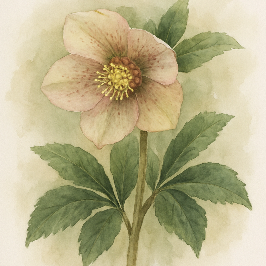 Helleborus x hybridus (Ashwood Garden Hybrids) Anemone Bicolour Light
