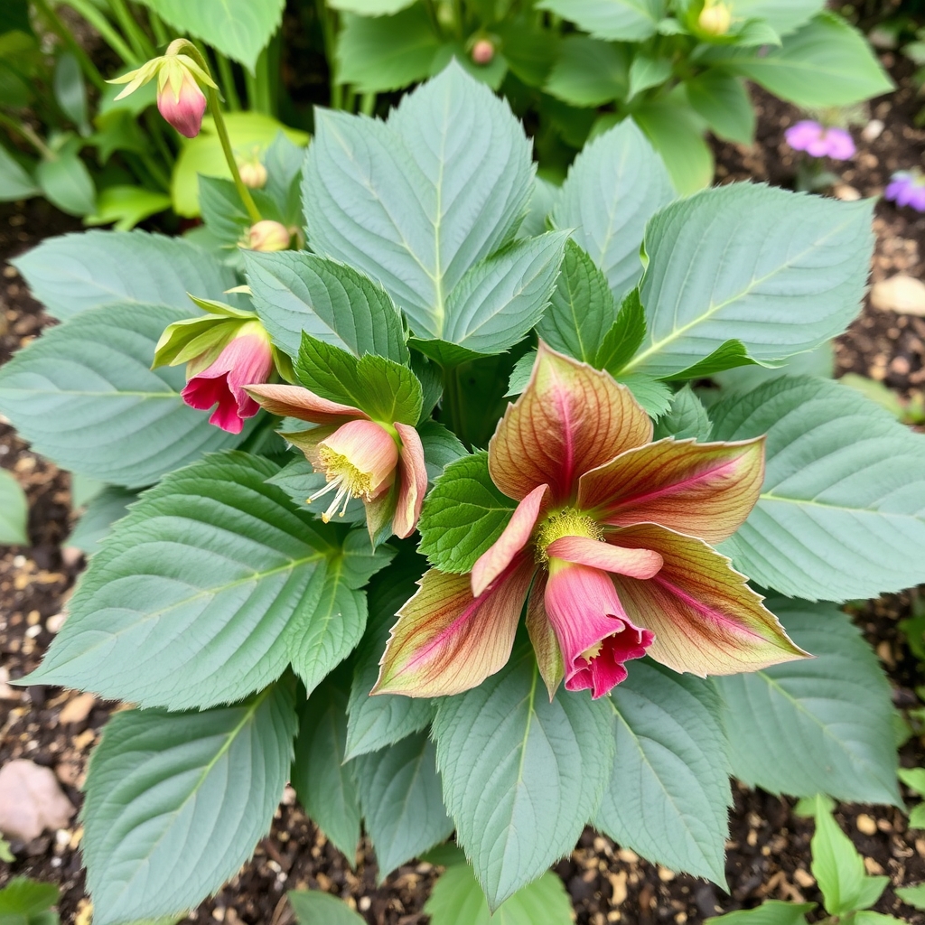 Helleborus x hybridus (Ashwood Profusion Hybrids) Red Flare