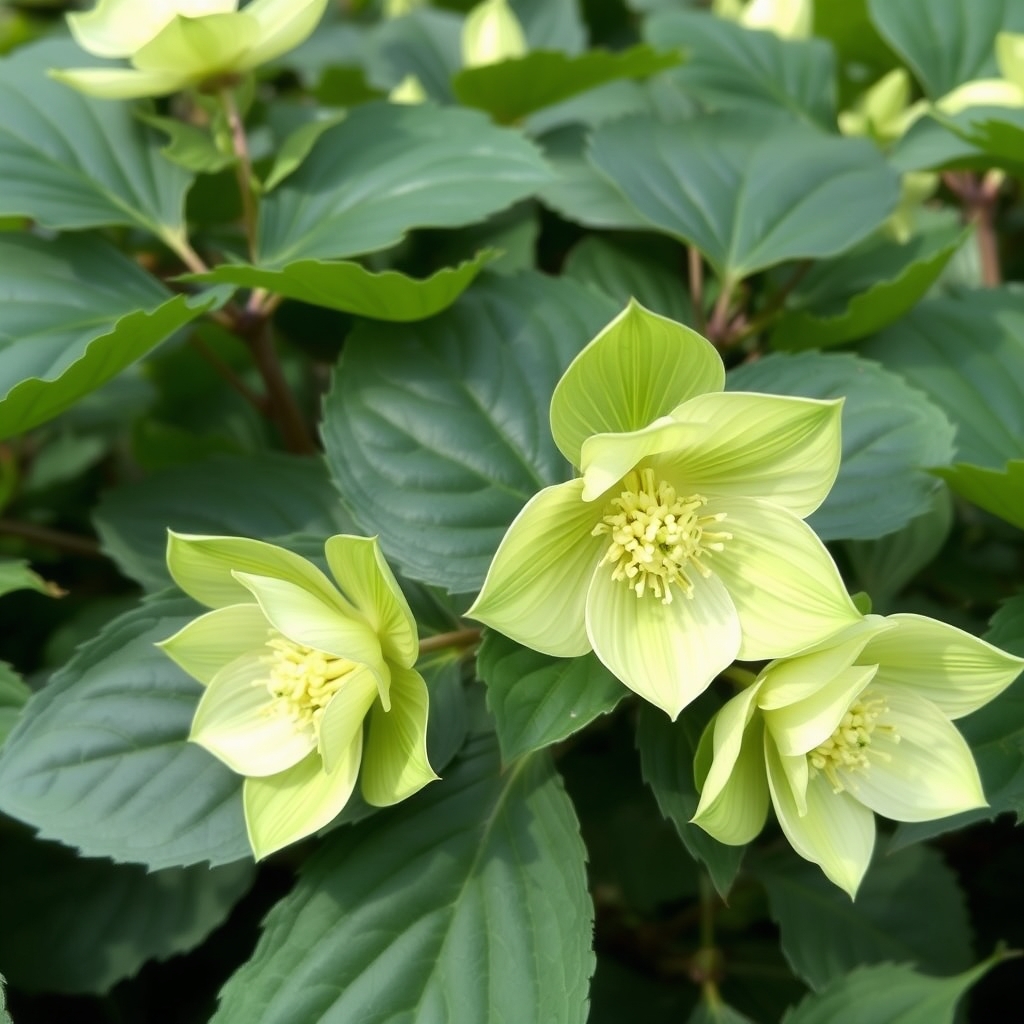Helleborus x hybridus (Atlas Group) ‘Flavonius’