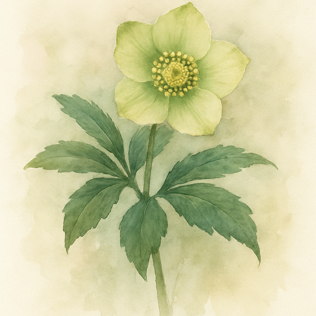 Helleborus x hybridus Green picotee Anemone centred