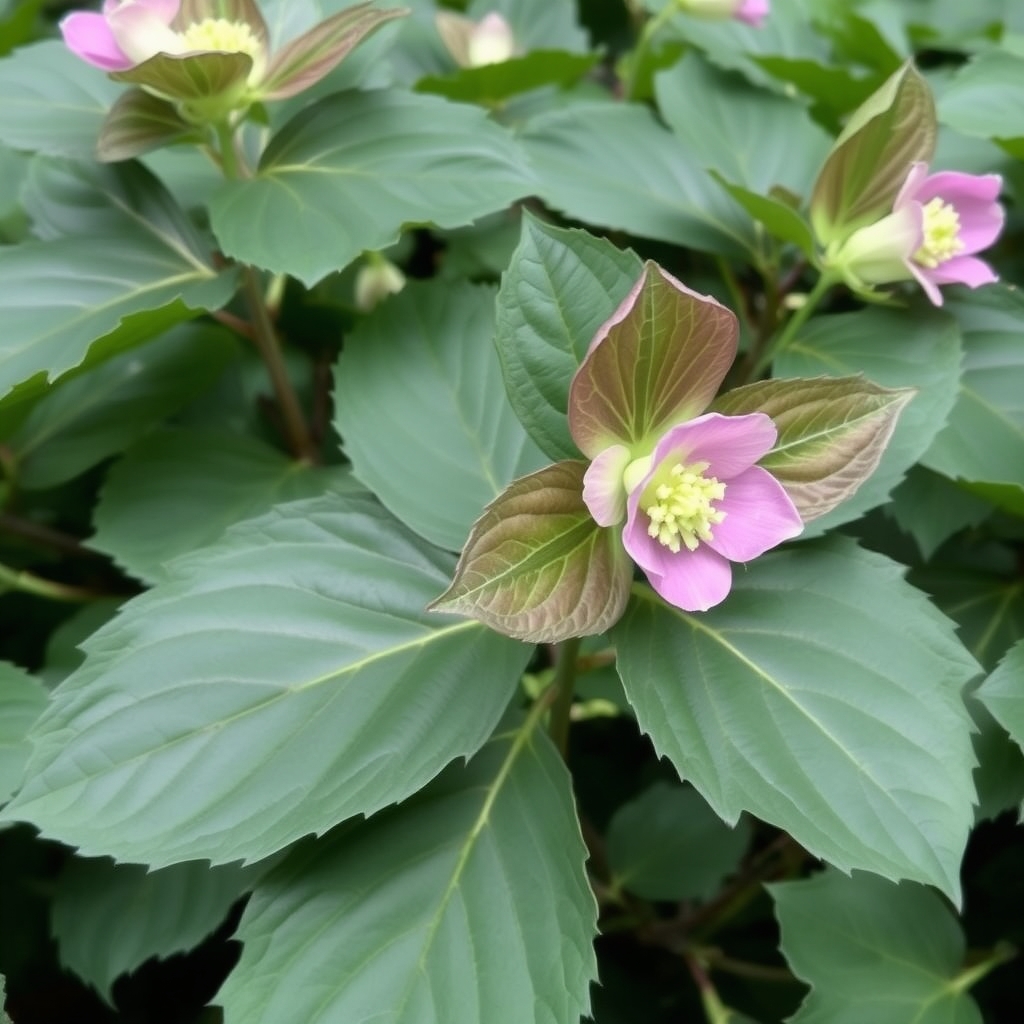 Helleborus x hybridus single mid pink