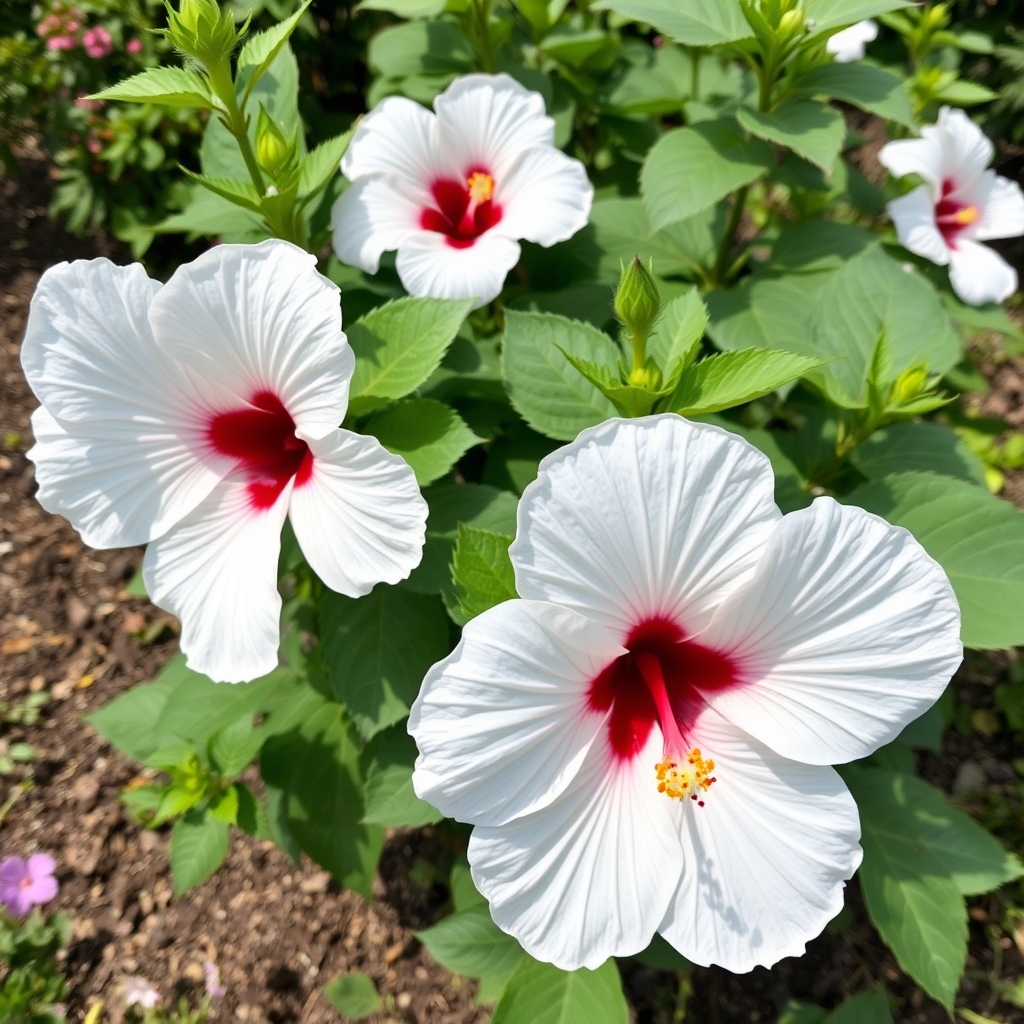 Hibiscus 'Carousel Ghost'