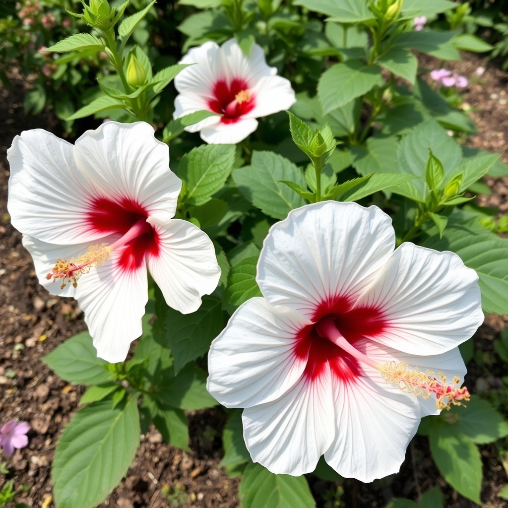 Hibiscus 'Carousel Jolly Heart'