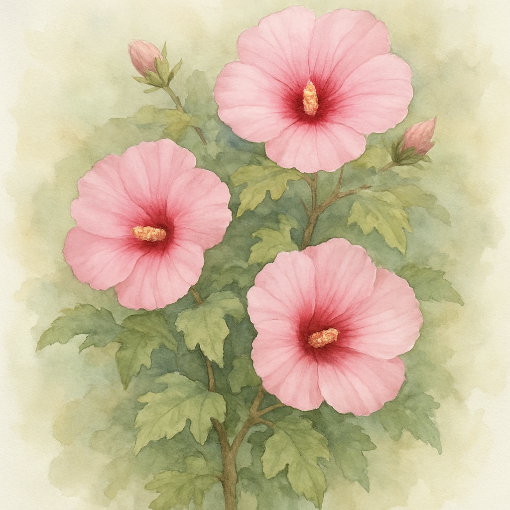 Hibiscus 'Carousel Pink Candy'