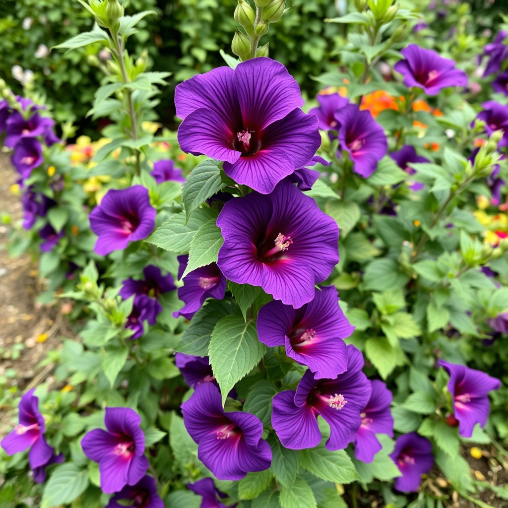 Hibiscus 'Flower Tower Purple'