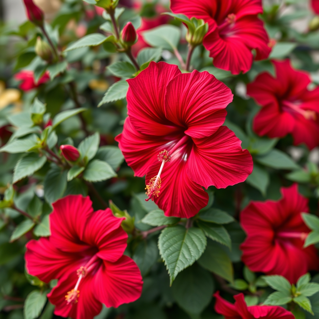 Hibiscus 'Ruby Chiffon'