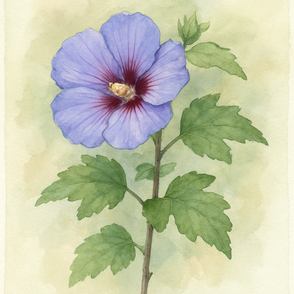 Hibiscus syriacus Blue Bird