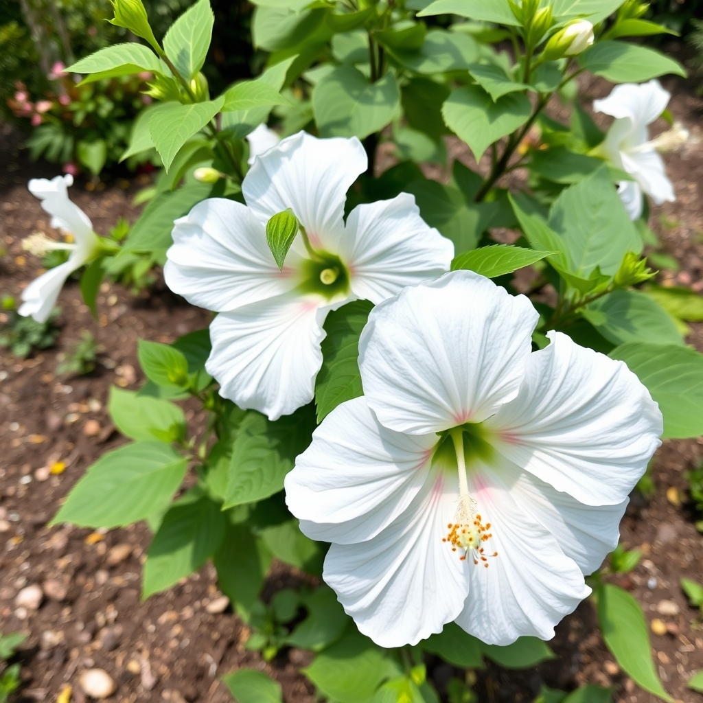 Hibiscus syriacus 'William R. Smith' Shrub