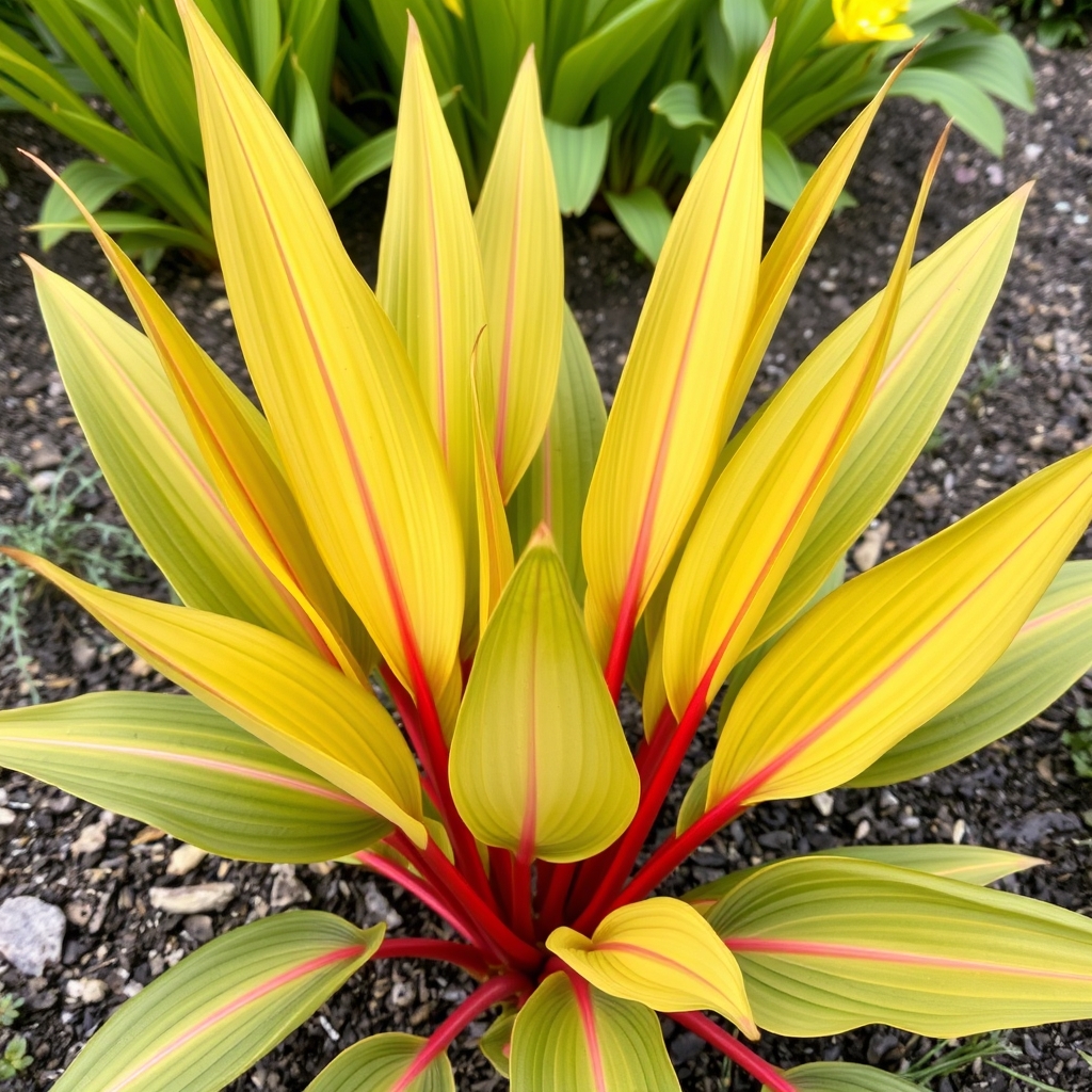 Hosta 'Chariots of Fire'