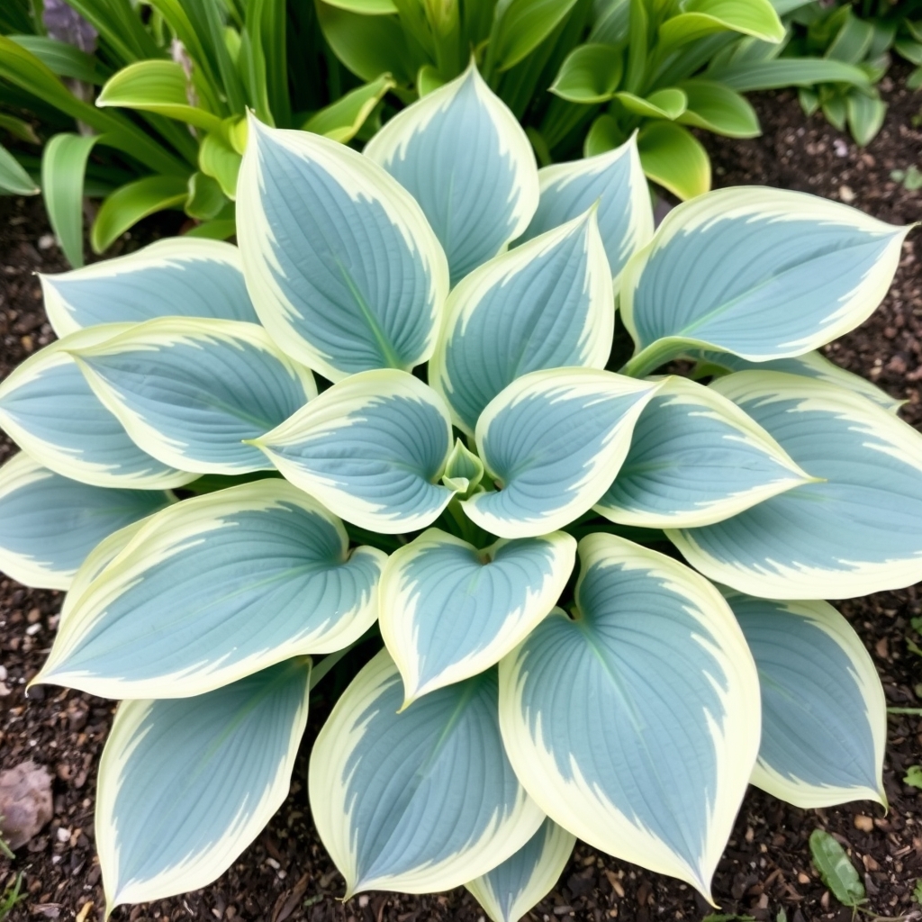 Hosta 'Cream Cheese'