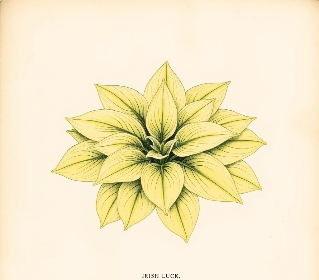 Hosta 'Irish Luck'