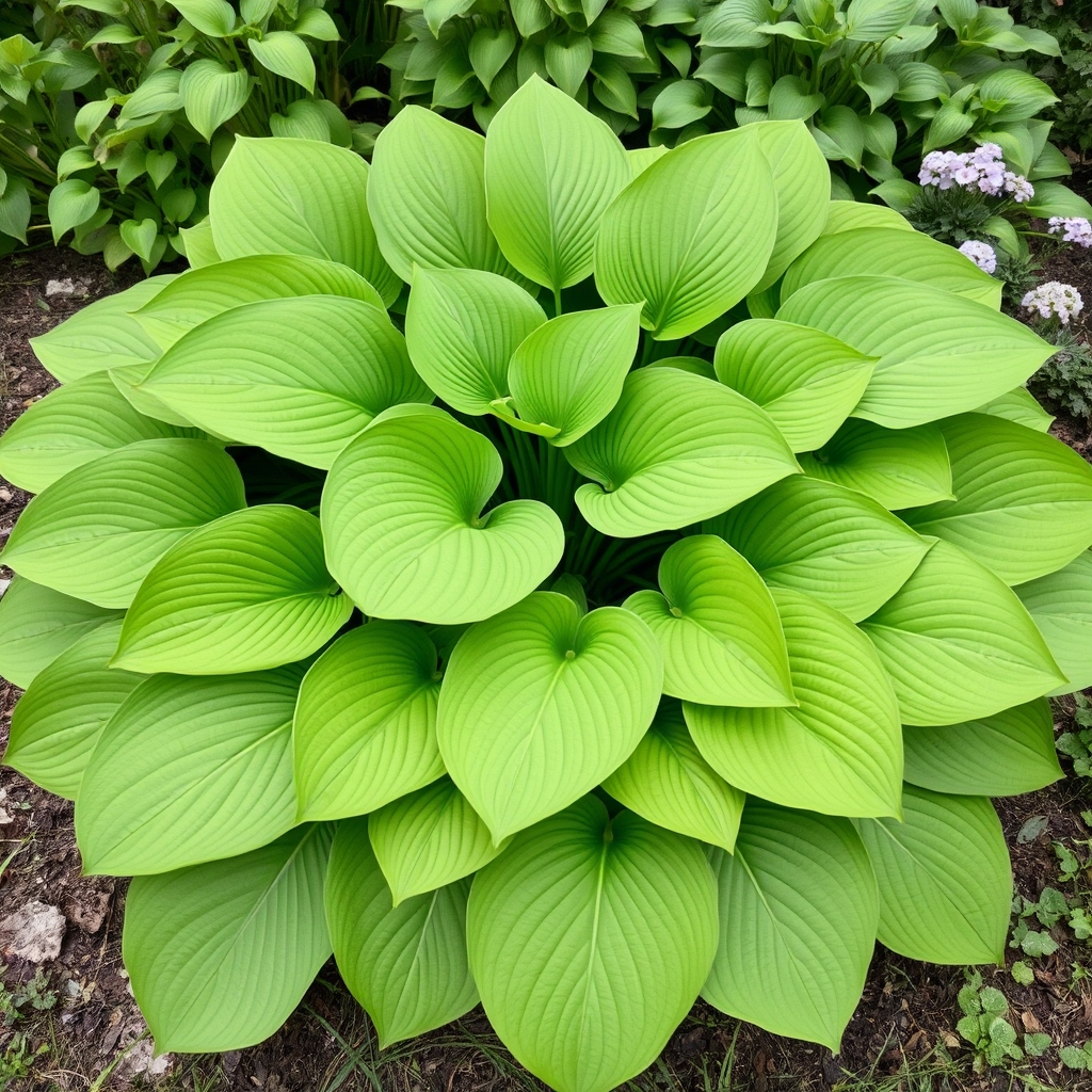 Hosta 'Jurassic Park ' Larger Specimens Mature Eye