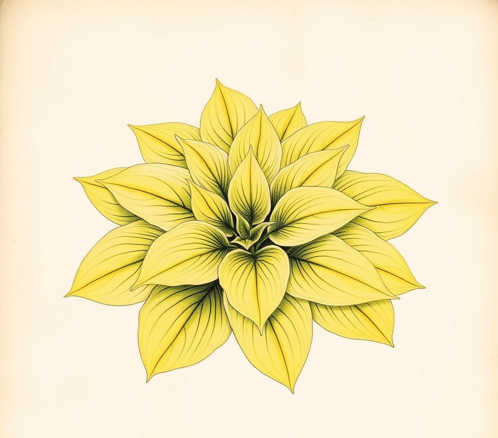 Hosta 'Mango Smoothie'