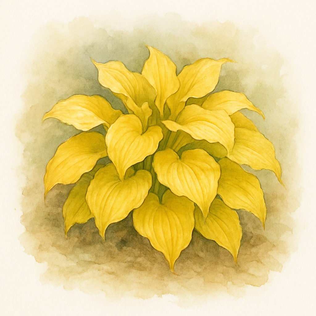 Hosta 'Mango Smoothie'