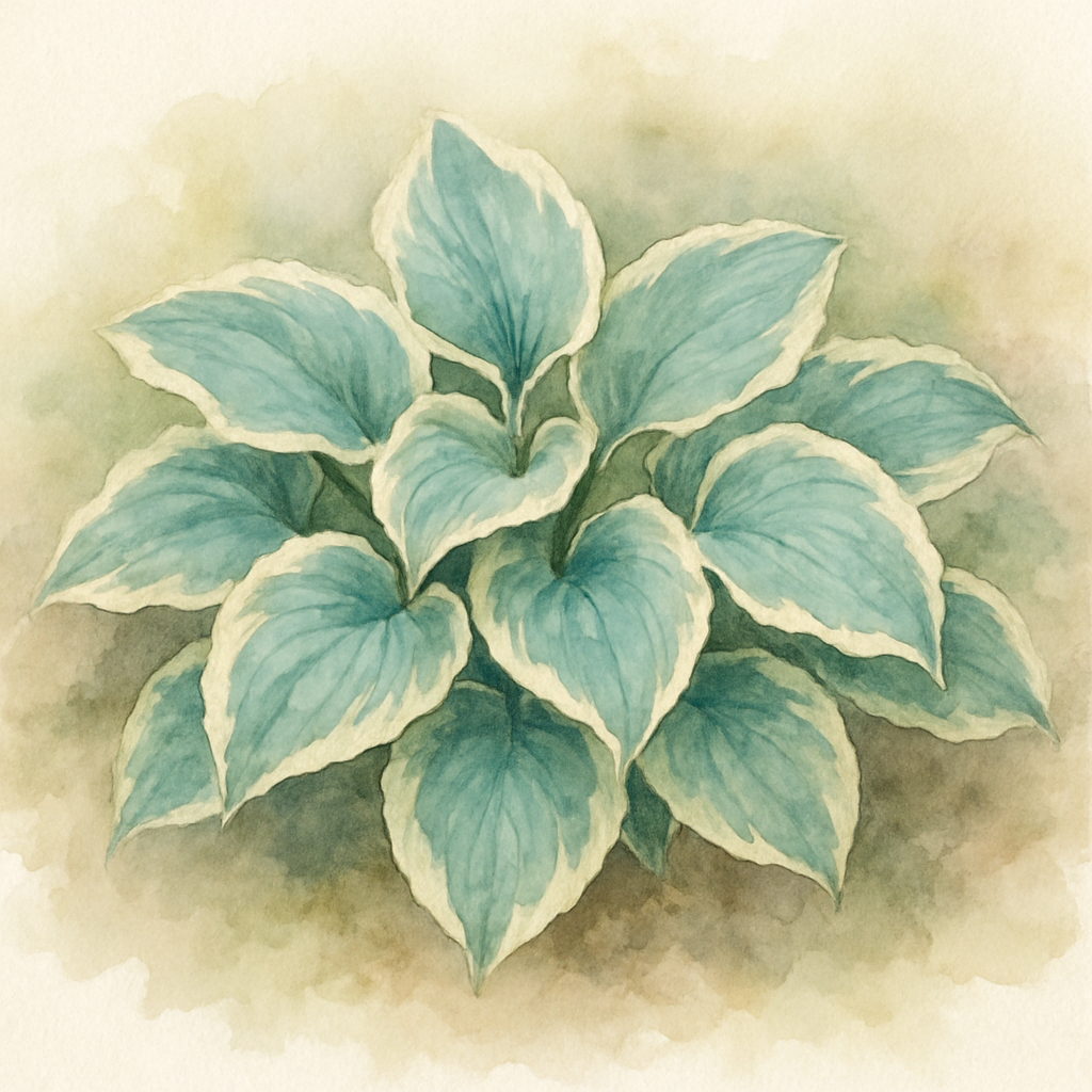Hosta 'Marshmallow Clouds'