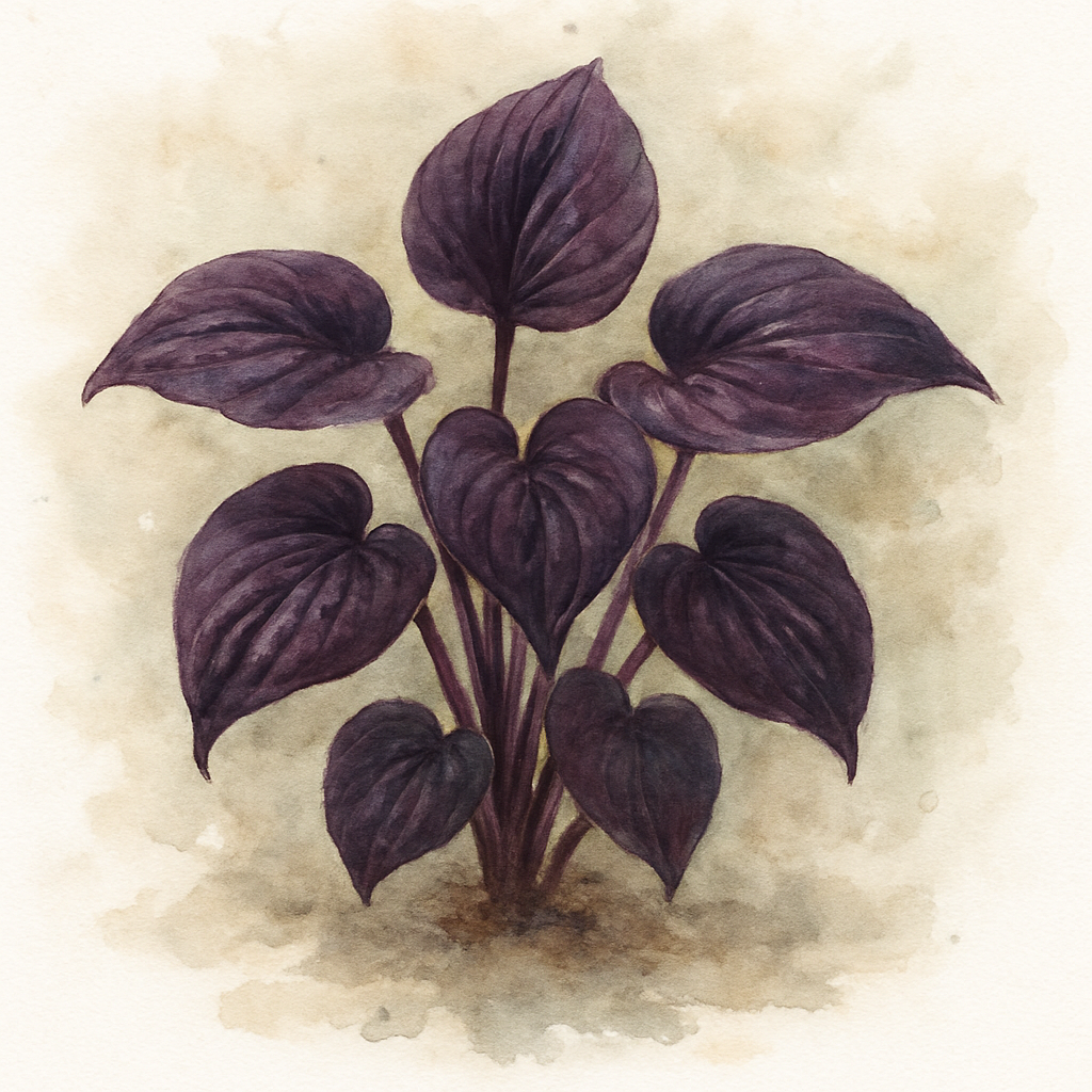 Hosta 'Purple Heart'