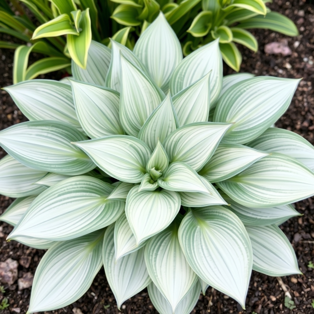 Hosta 'Rosedale Glacier Ice'