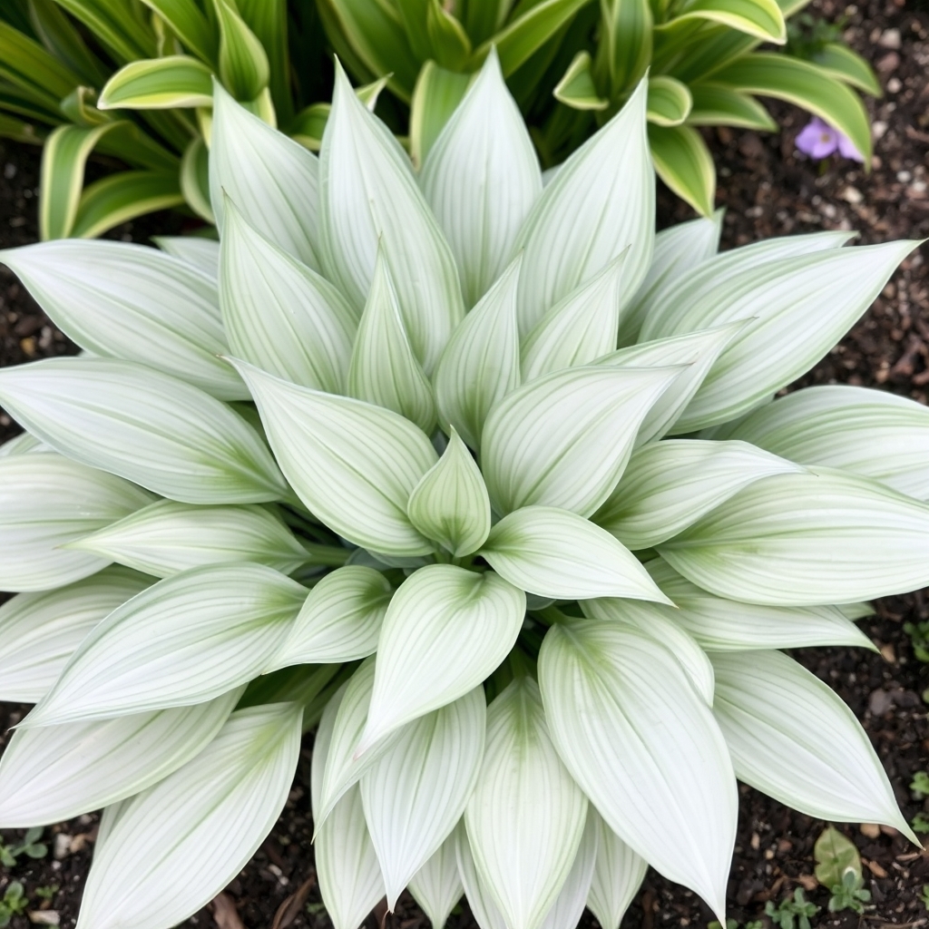 Hosta 'Silver Feather'