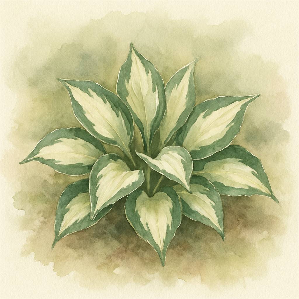 Hosta 'Snow White'