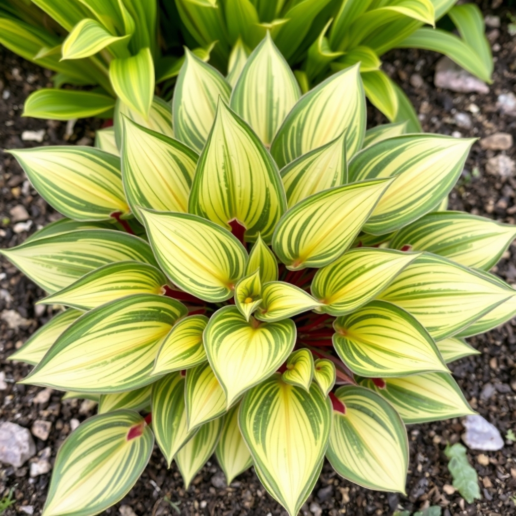 Hosta 'Strawberry Banana Smoothie'