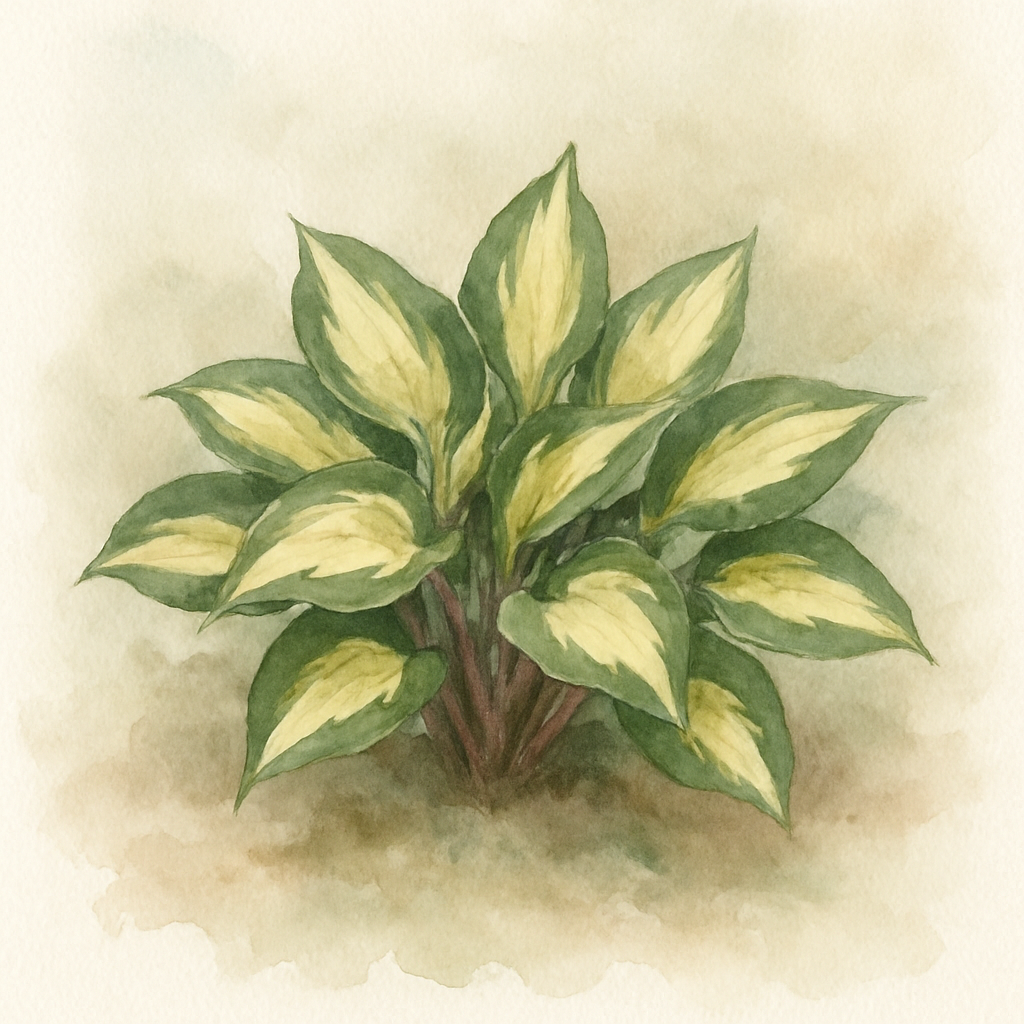 Hosta 'Strawberry Banana Smoothie'