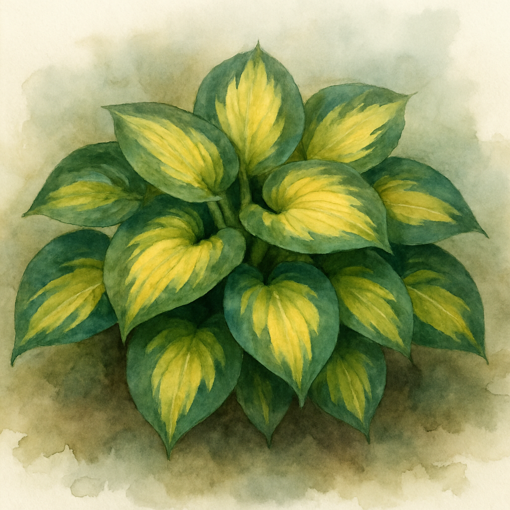 Hosta 'The Trophy Wife'
