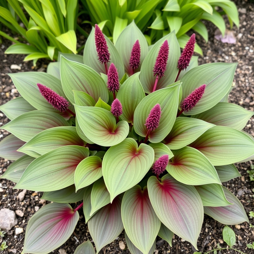 Hosta 'The Walking Red'
