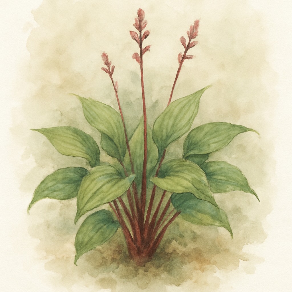 Hosta 'The Walking Red'