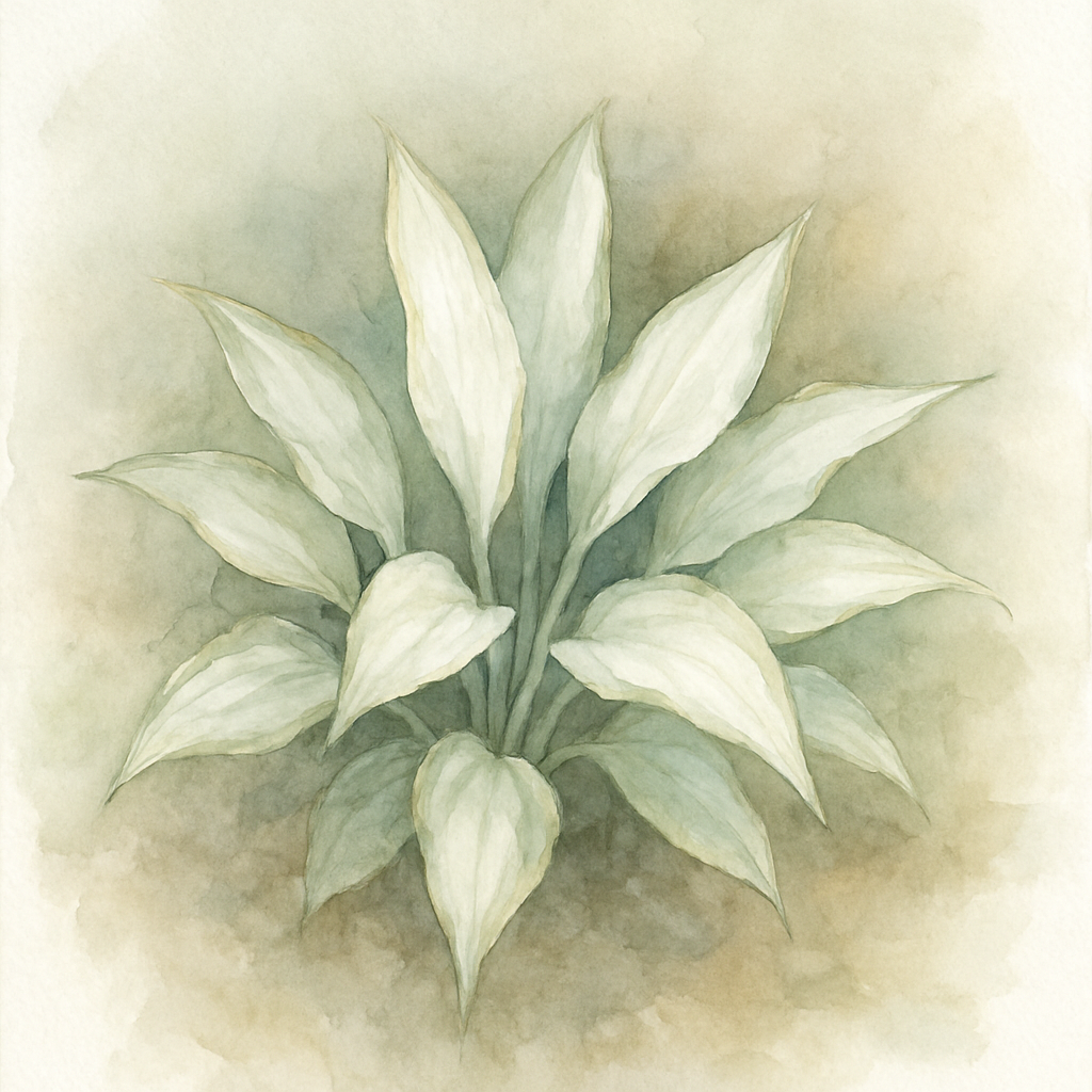 Hosta 'White Beauty'
