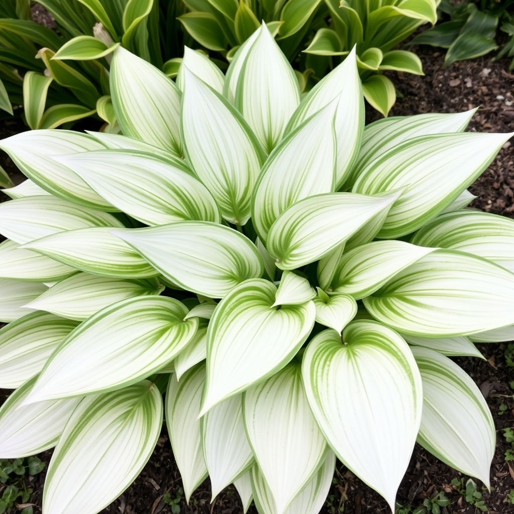 Hosta 'White Feather ' Mature Eye