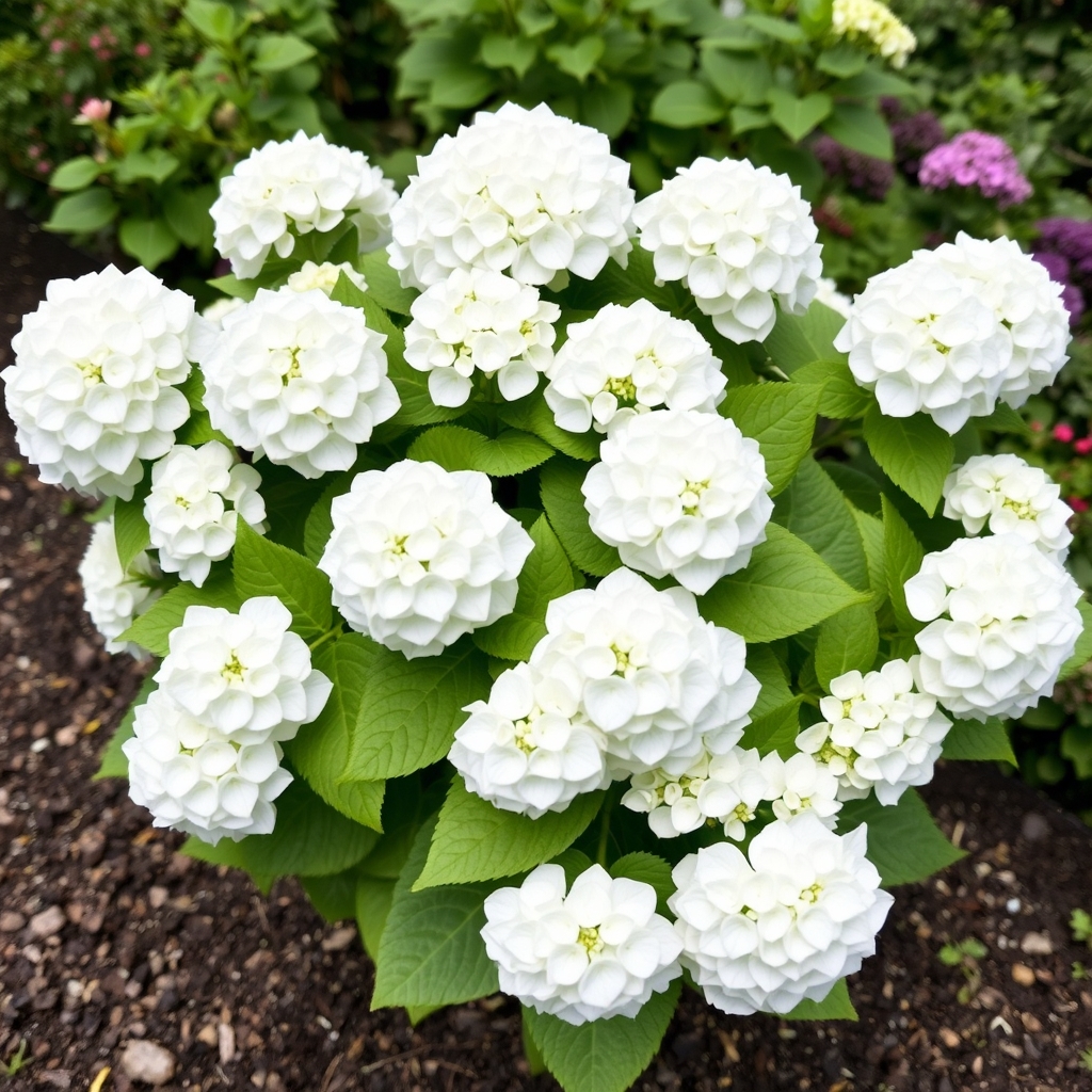 Hydrangea Arborescens Annabelle Potted Hedging 20/32in 50/