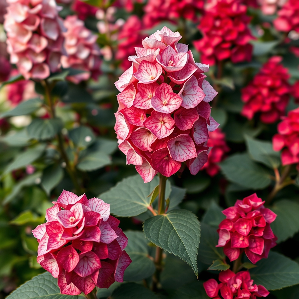 Hydrangea Fire Light