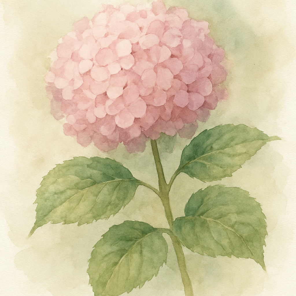 Pink Mophead Hydrangea