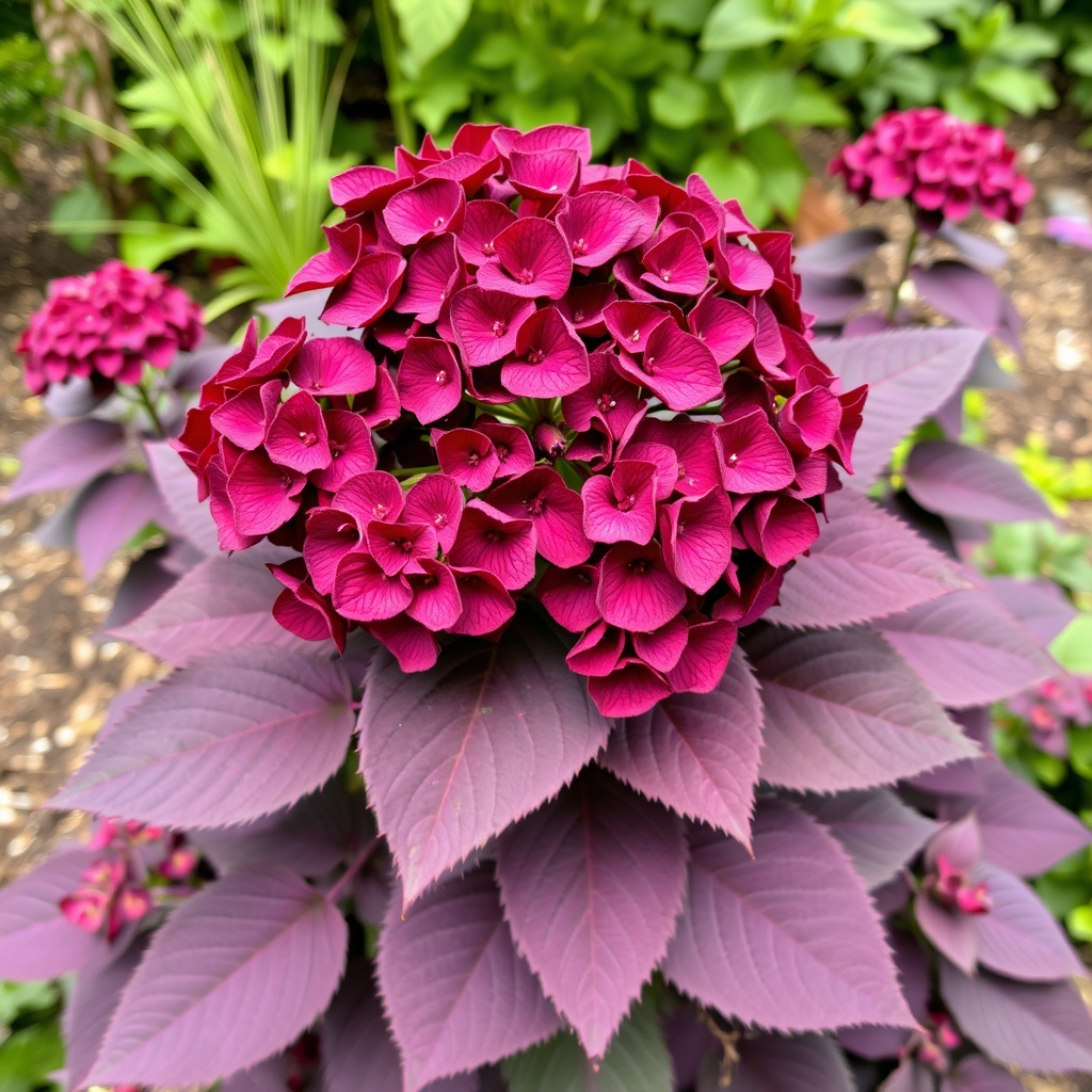 Hydrangea macrophylla ‘Merveille Sanguinea’