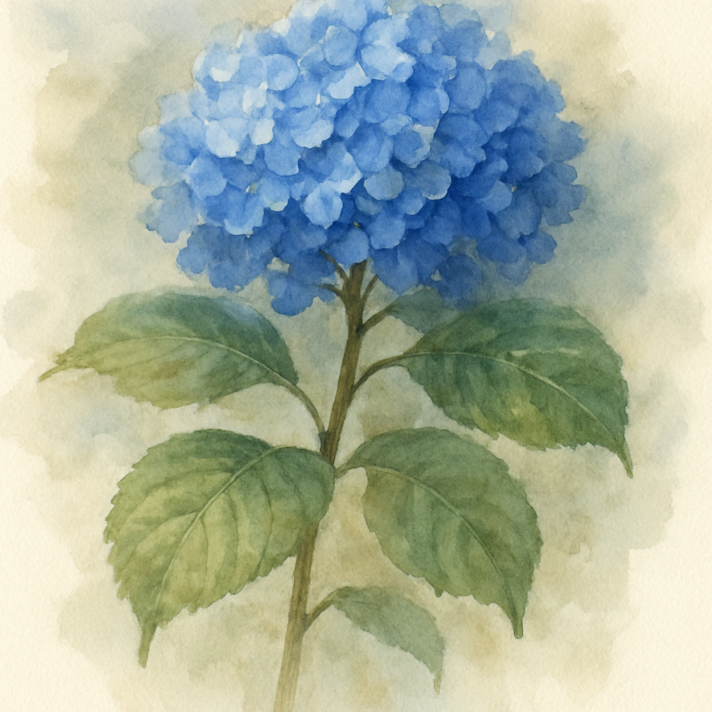 Hydrangea macrophylla 'Ankong Blue'