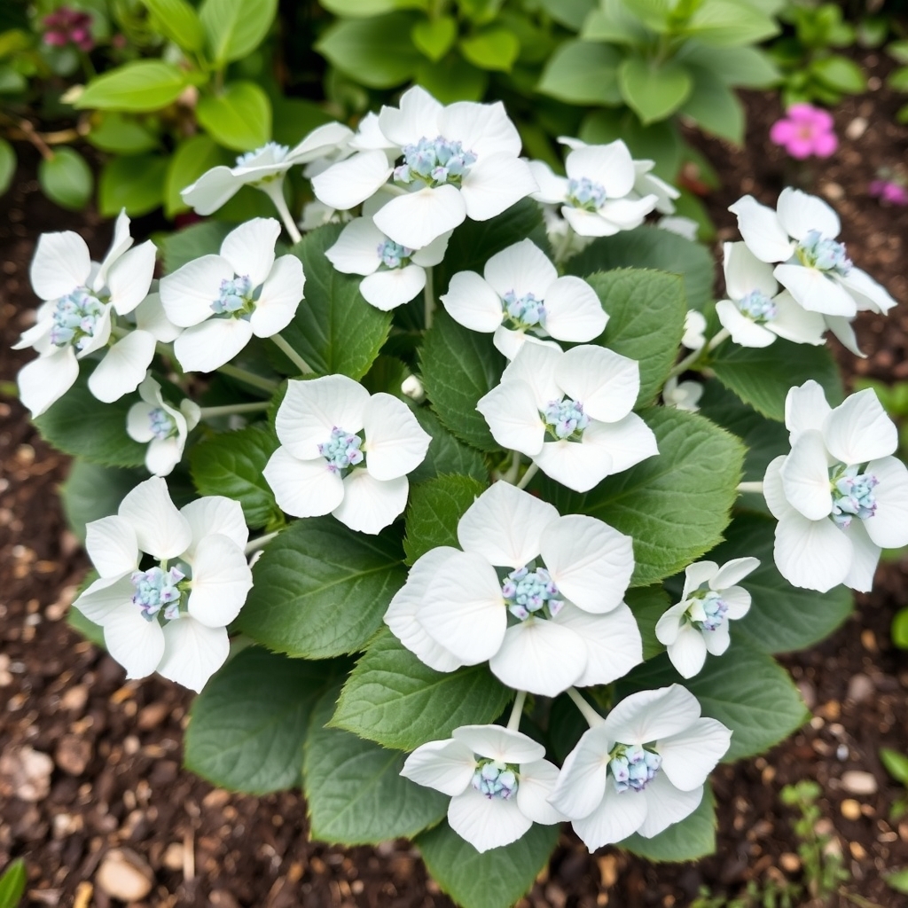 Hydrangea macrophylla 'Lanarth White' AGM