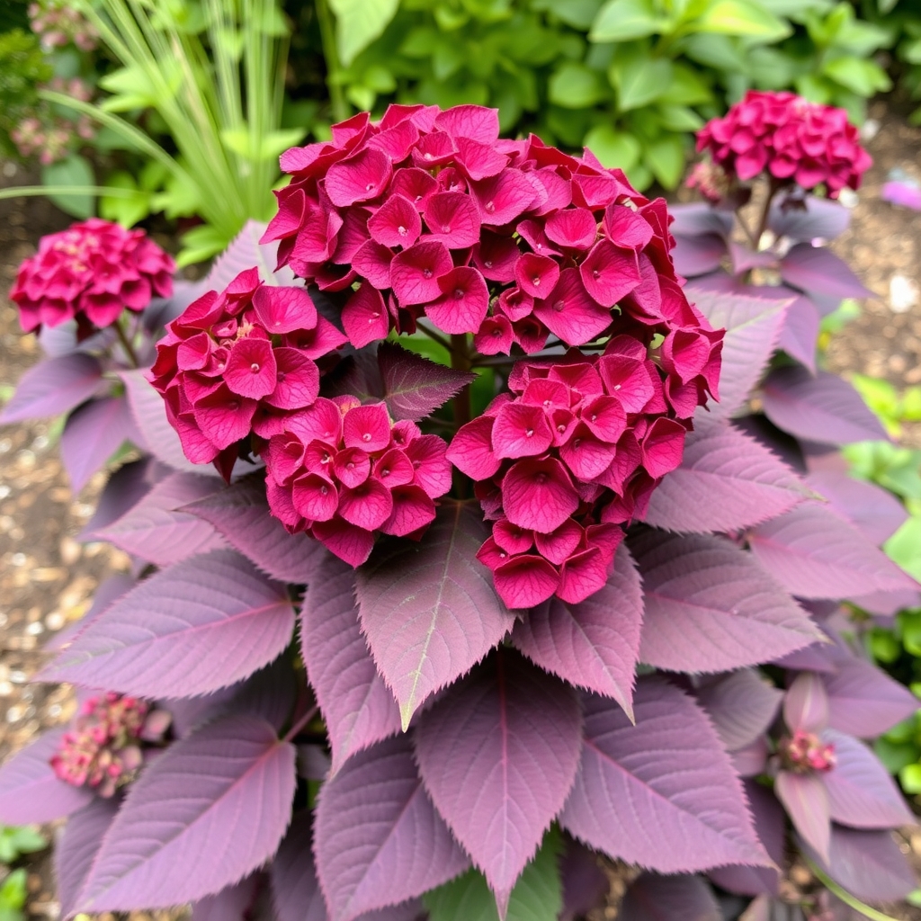 Hydrangea macrophylla ‘Merveille Sanguine’