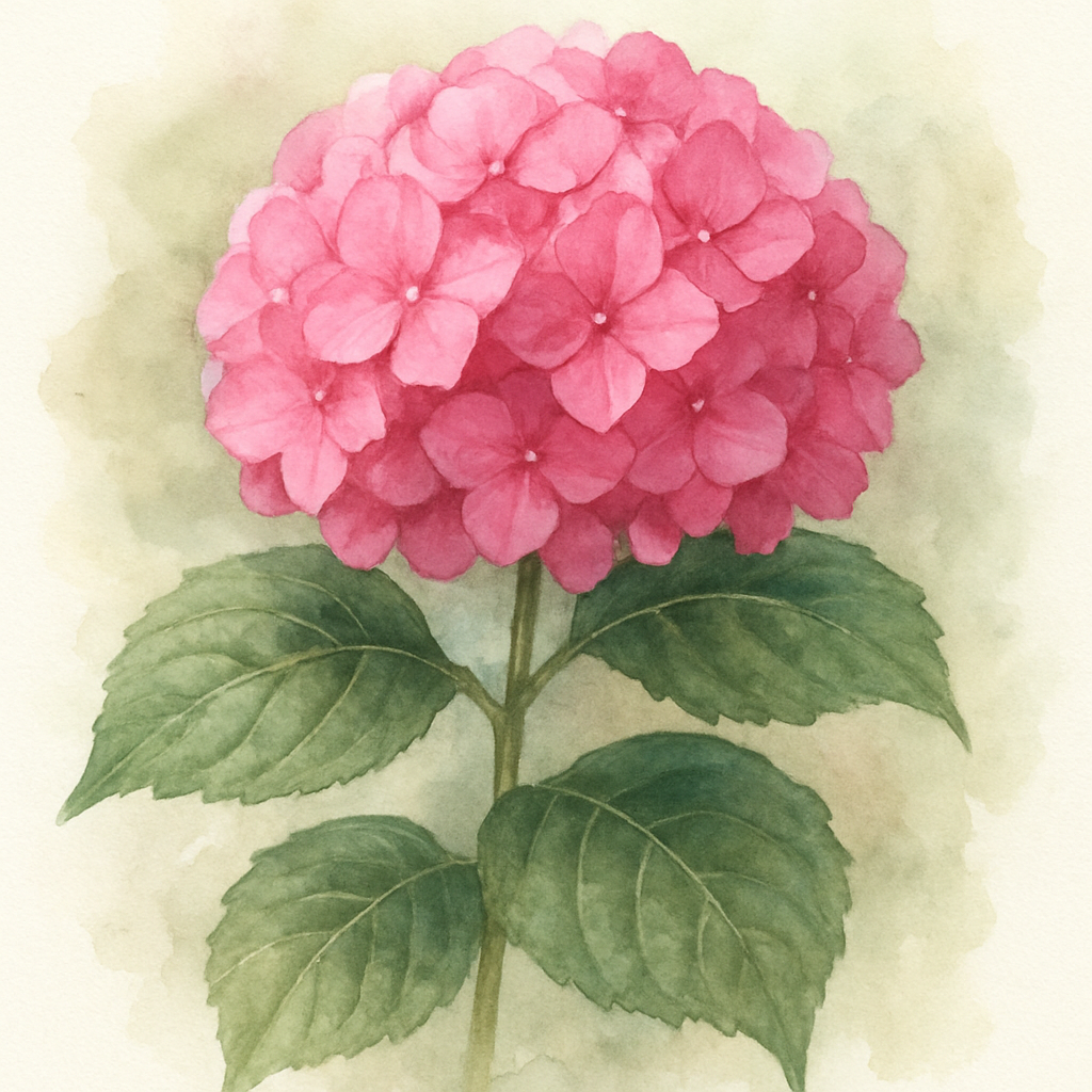 Hydrangea macrophylla 'Pink Pop'