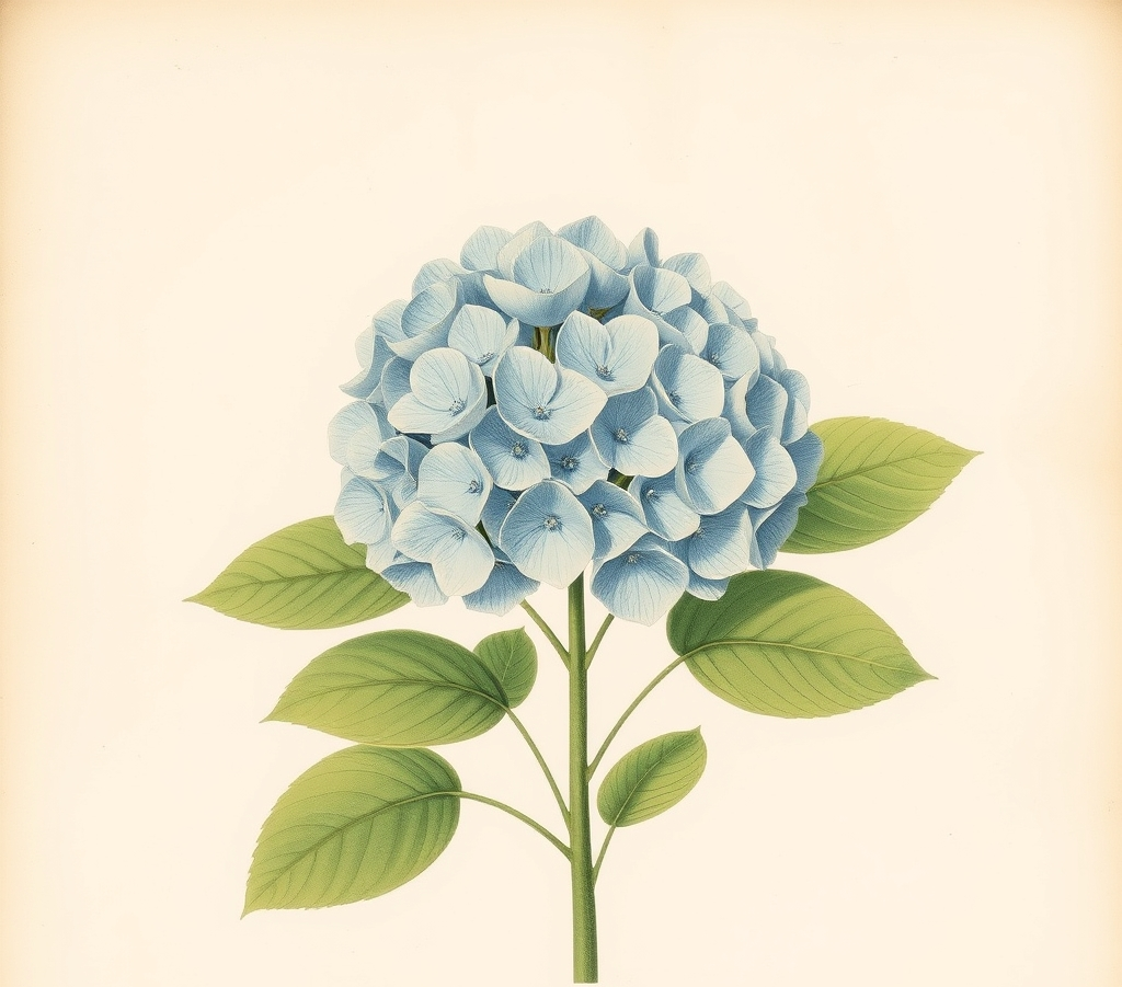 Hydrangea macrophylla 'Soeur Thérèse' Mophead Hydrangea