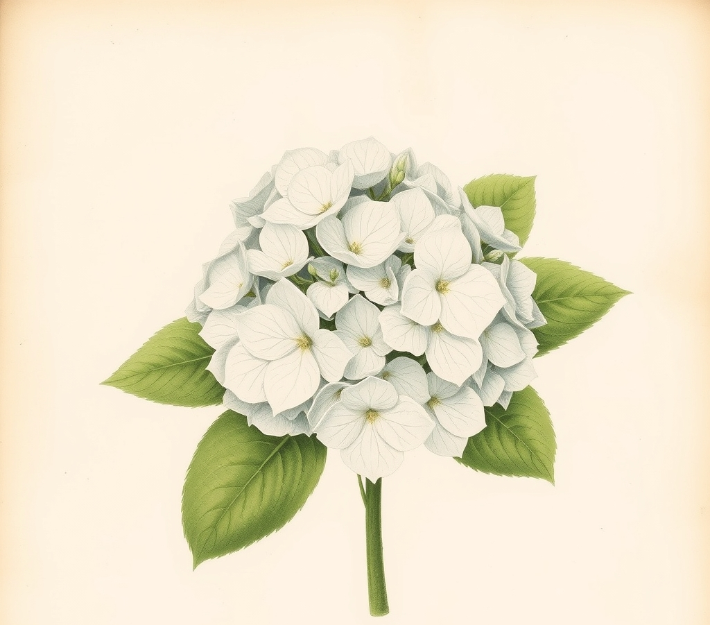 Hydrangea macrophylla 'Wedding Gown'