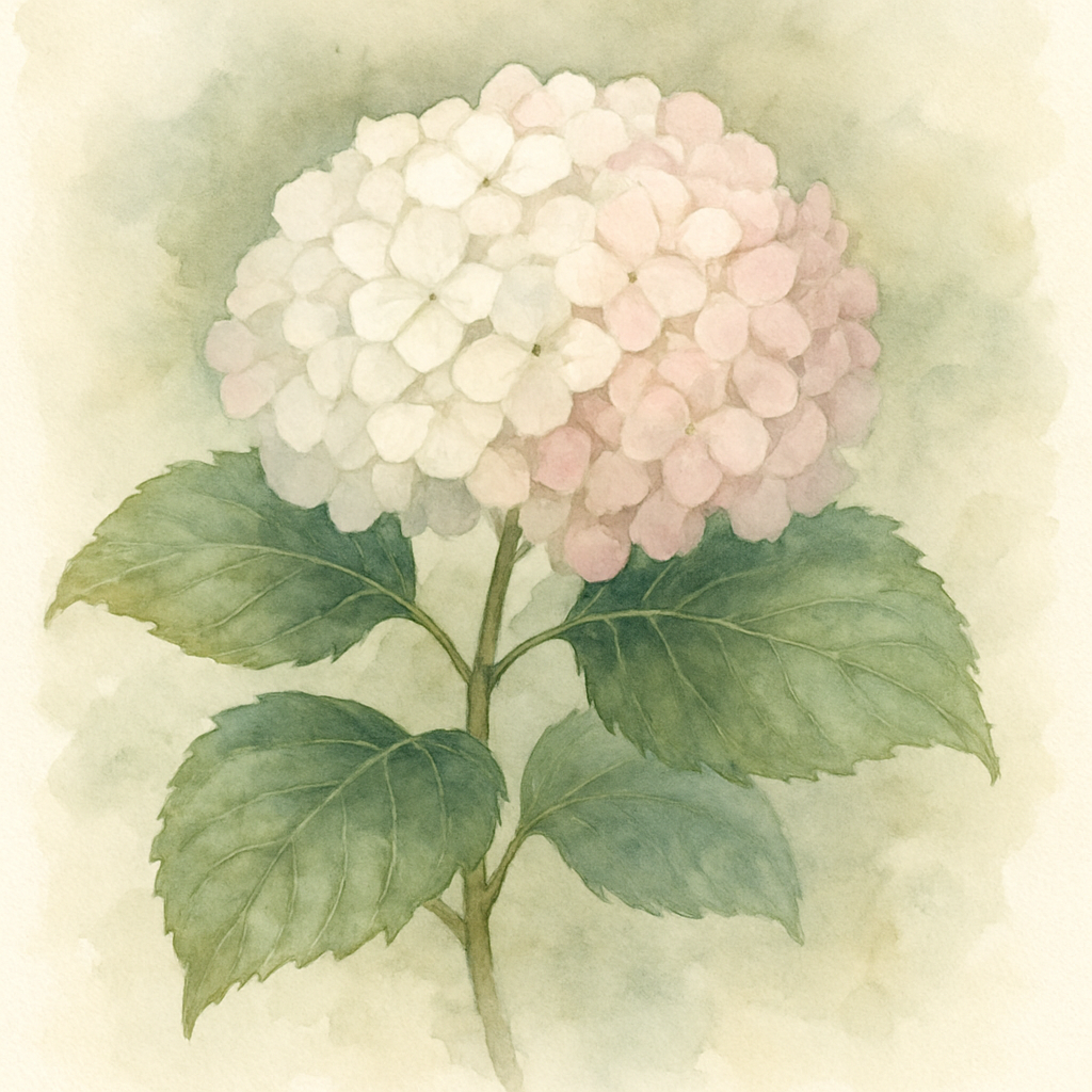 Hydrangea macrophylla White – Elegant White Shrub in