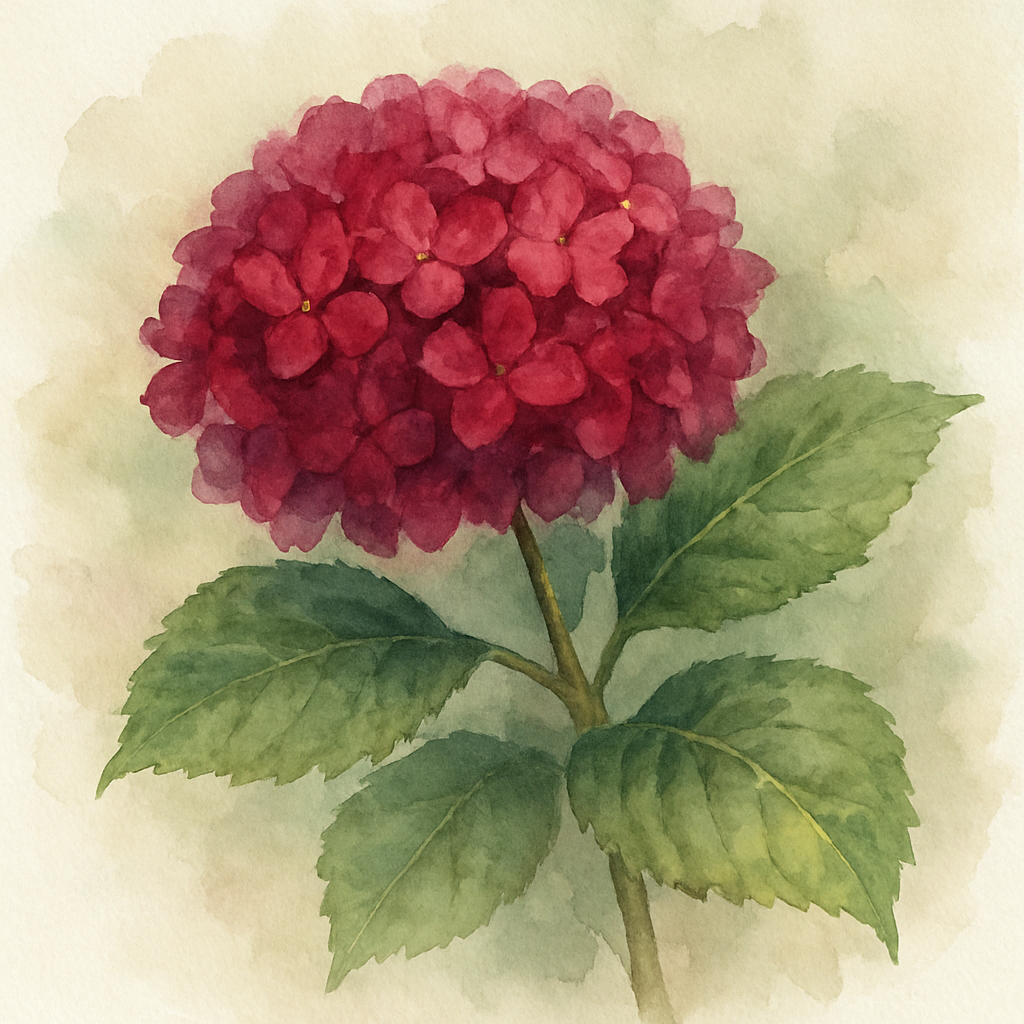 Hydrangea Mophead Red